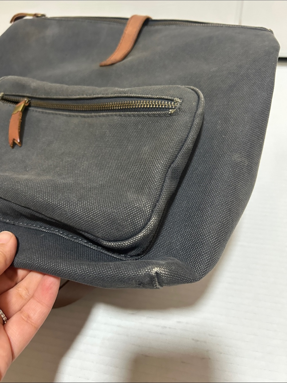 Madewell Canvas Foldover Backpack - Picture 7 of 12